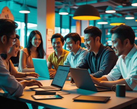 Startup team in Southeast Asia working on next-gen digital solutions in 2025